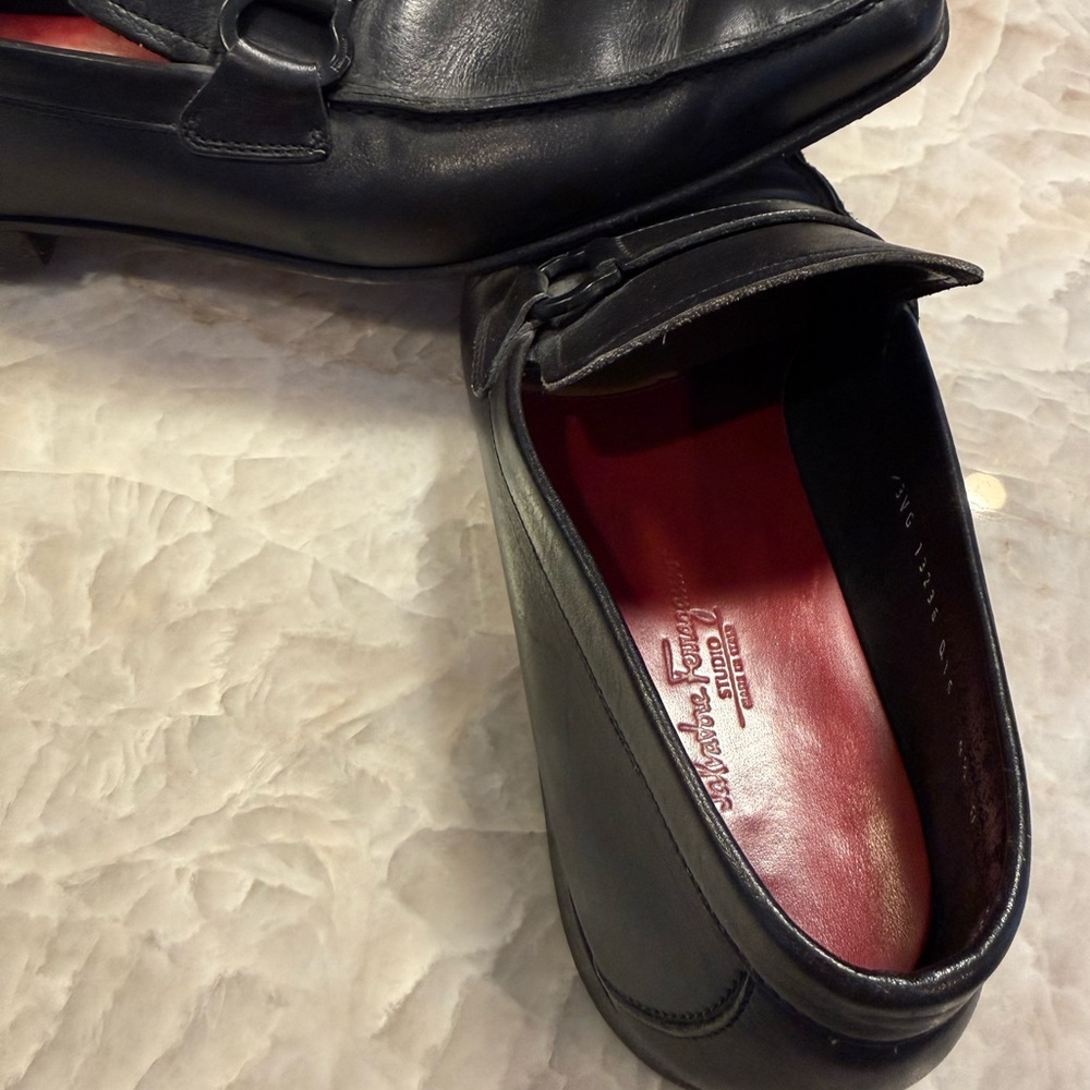 Salvatore Ferragamo Black Loafers